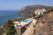 Ravdoucha Kreta, Ravdoucha: Spektakuläre Villa mit unverbaubarem Meerblick zu verkaufen Haus kaufen